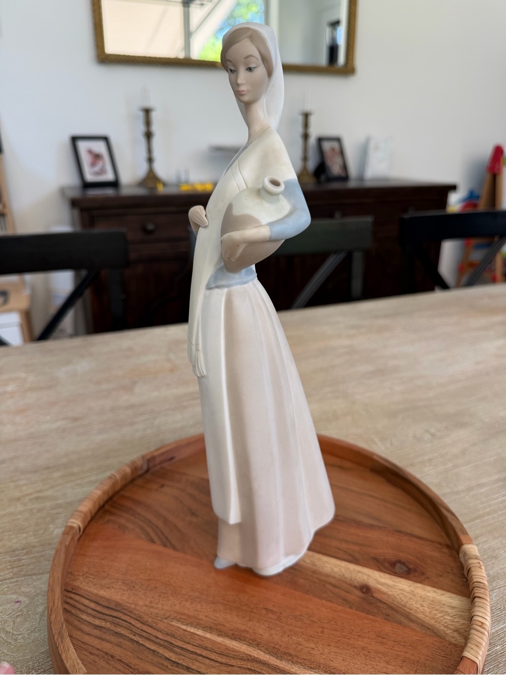 🌱 Vintage “NAO” by Llandro Rare Matte Muted Colors Porcelain Figurine Woman